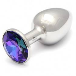 ROSEBUDS SWAROVSKI ANAL ACERO 43 X 25MM CRISTAL BLUE HELIOTROPE