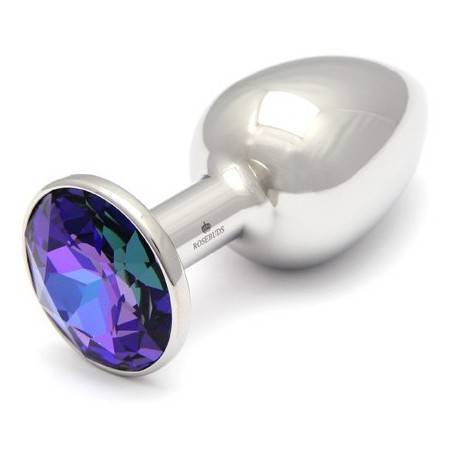 ROSEBUDS SWAROVSKI ANAL ACERO 43 X 25MM CRISTAL BLUE HELIOTROPE