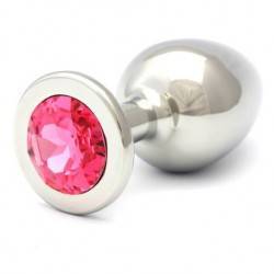 ROSEBUDS SWAROVSKI ANAL ACERO 84 X 40 MM CRISTAL ROSA