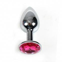 SECRETPLAY PLUG ANAL ALUMINIO  FUCSIA 7CM