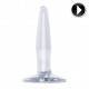 BASIX MINI PLUG ANAL DE GELATINA TRANSPARENTE 9CM