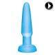 BASIX MINI PLUG ANAL DE GELATINA 9 CM AZUL