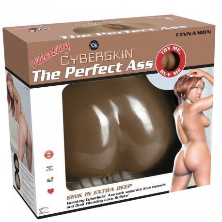 CYBERSKIN® VAGINA Y ANO NEGRO EXTREM REAL VIBRADOR