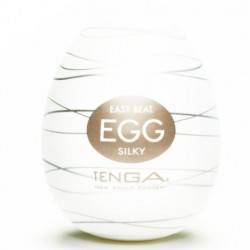 TENGA HUEVO MASTURBADOR MARRON  SILKY