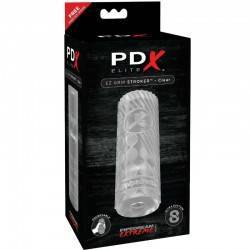 PDX ELITE MANGA MASTURBADORA EZ GRIP STROKER - TRANSPARENTE