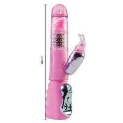 VIBRADOR PASSION  OSCILADOR Y  ROTADOR ROSA