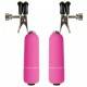 PINZA PEZONES CON VIBRADOR ROSA