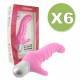 FEELZTOYS FONZIE VIBRADOR PUNTO G ROSA PACK 6