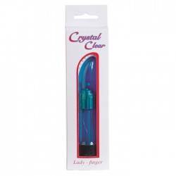 SEVENCREATIONS CRYSTAL CLEAR VIBRATOR LADY BLUE