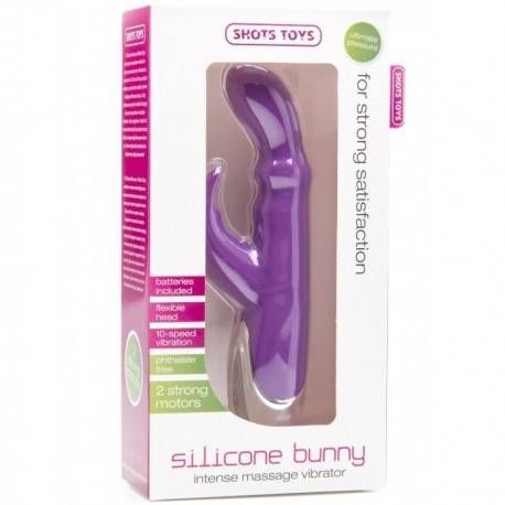 SHOTS VIBRADOR RABBIT SILICONA LILA