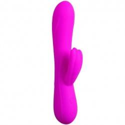 PRETTY LOVE FLIRTATION - VIBRADOR CON ESTIMULADOR CLITORIS BARRETE