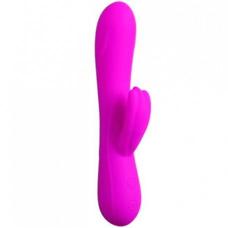 PRETTY LOVE FLIRTATION - VIBRADOR CON ESTIMULADOR CLITORIS BARRETE