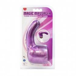 TOPCO CABEZAL DILDO LILA PARA MASAJEADORES MAGIC