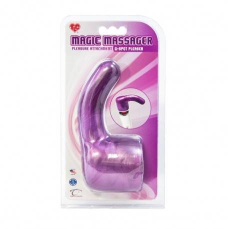 TOPCO CABEZAL DILDO LILA PARA MASAJEADORES MAGIC