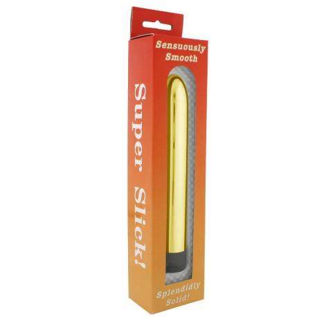 SEVENCREATIONS SLICK VIBRATOR GOLD VIBRATOR MULTI-SPEED