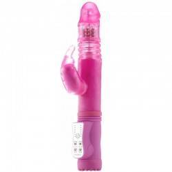 SHOTS-TOYS VIBRADOR CON RABBIT THRUSTING ROSA