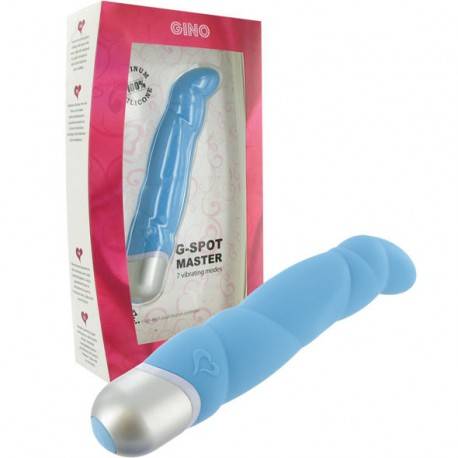 FEELZTOYS GINO VIBRADOR PUNTO G AZUL.