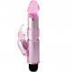 VIBRADOR C/ESTIMULADOR ROSA REGULABLE