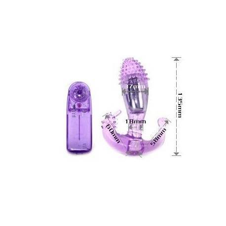 ESTIMULADOR  LILA VAGINAL Y ANAL CON VIBRACION