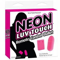 NEON HUEVO VIBRADOR CONTROL REMOTO ACUÁTICA ROSA