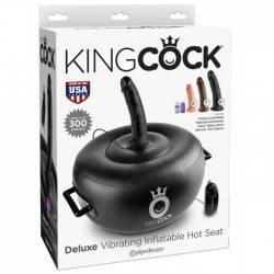 ASIENTO HINCHABLE DELUXE CON VIBRACION KING COCK