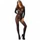 LEG AVENUE OPAQUE ILLUSION BODYSTOCKING REALZADOR NEGRO